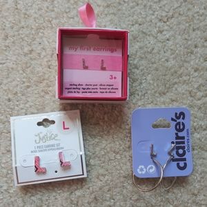 💎NEW! Claire's L Earrings Bundle